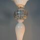 Venetian chandelier in white and colourless Murano glass, circa 1990.
