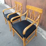 Pair of Victorian-style armchairs