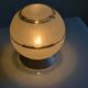 Art deco frosted glass ball table lamp