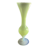 Glass vase with uraline and vaseline