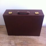 Vintage faux leather suitcase