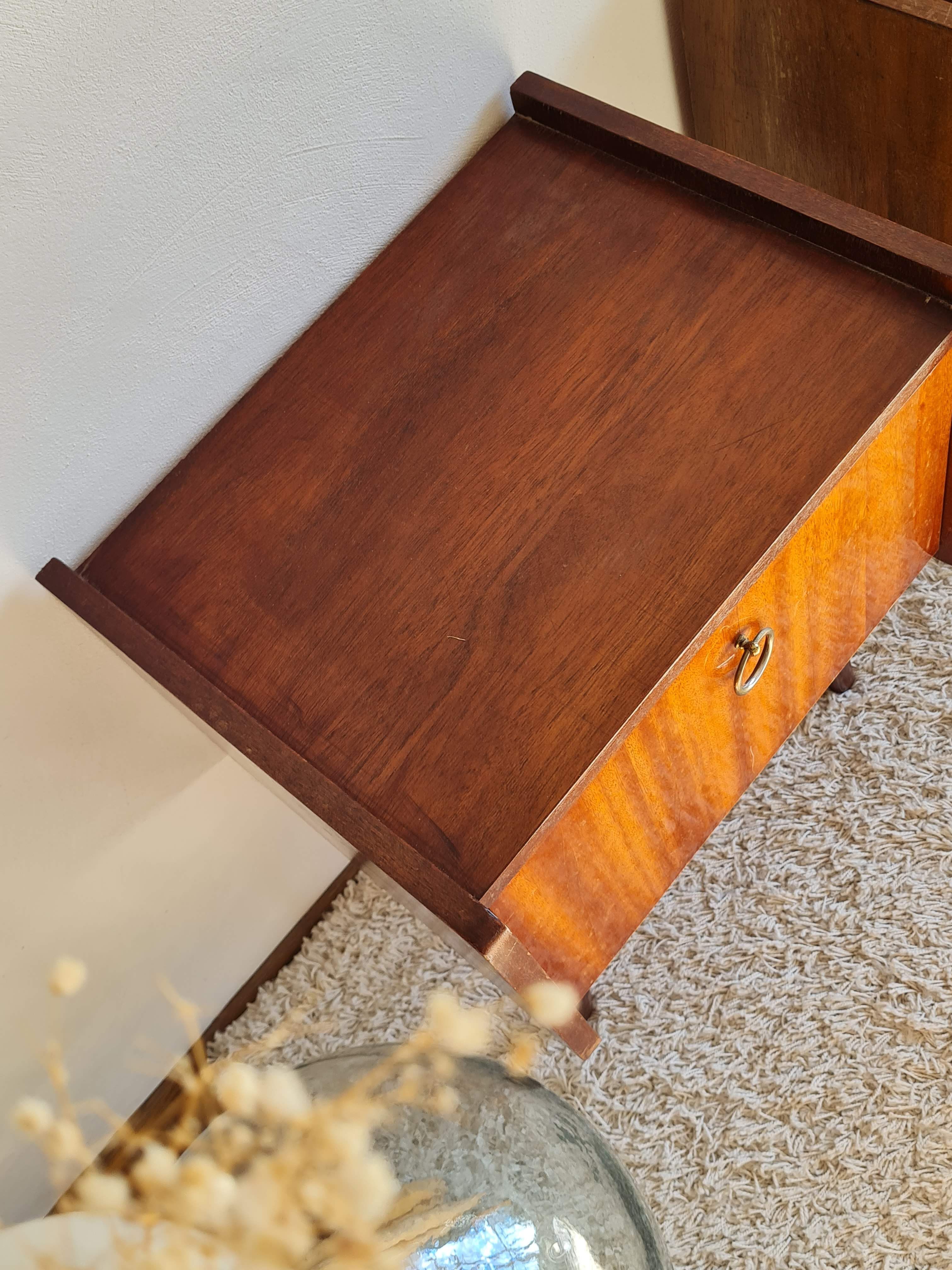 Pair of vintage bedside tables
