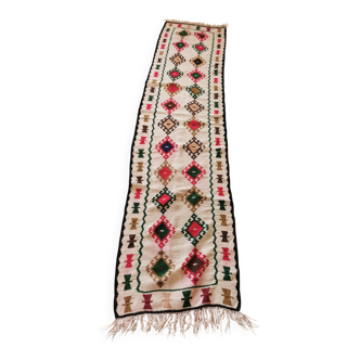 Tapis de couloir kilim berbère ancien