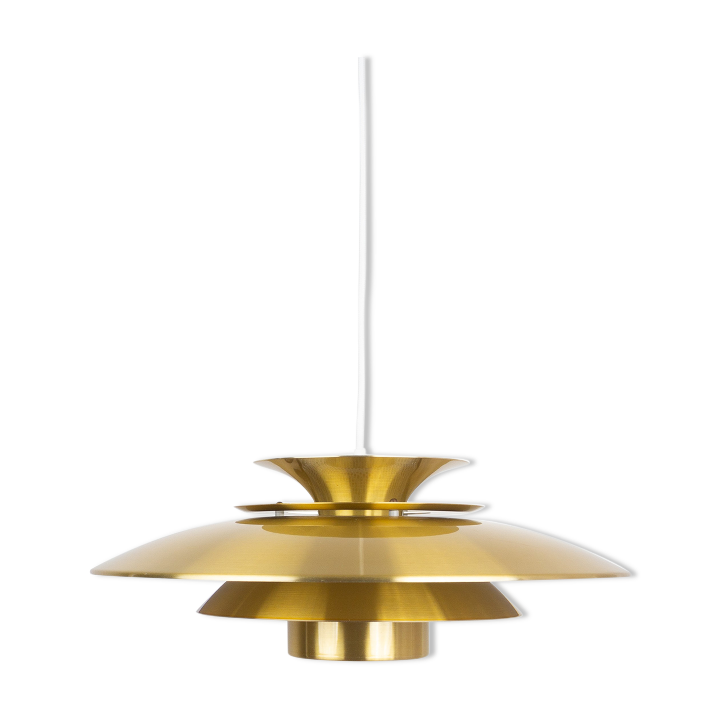 Danish vintage hanging lamp Roma by Junge, Denmark, 1980s