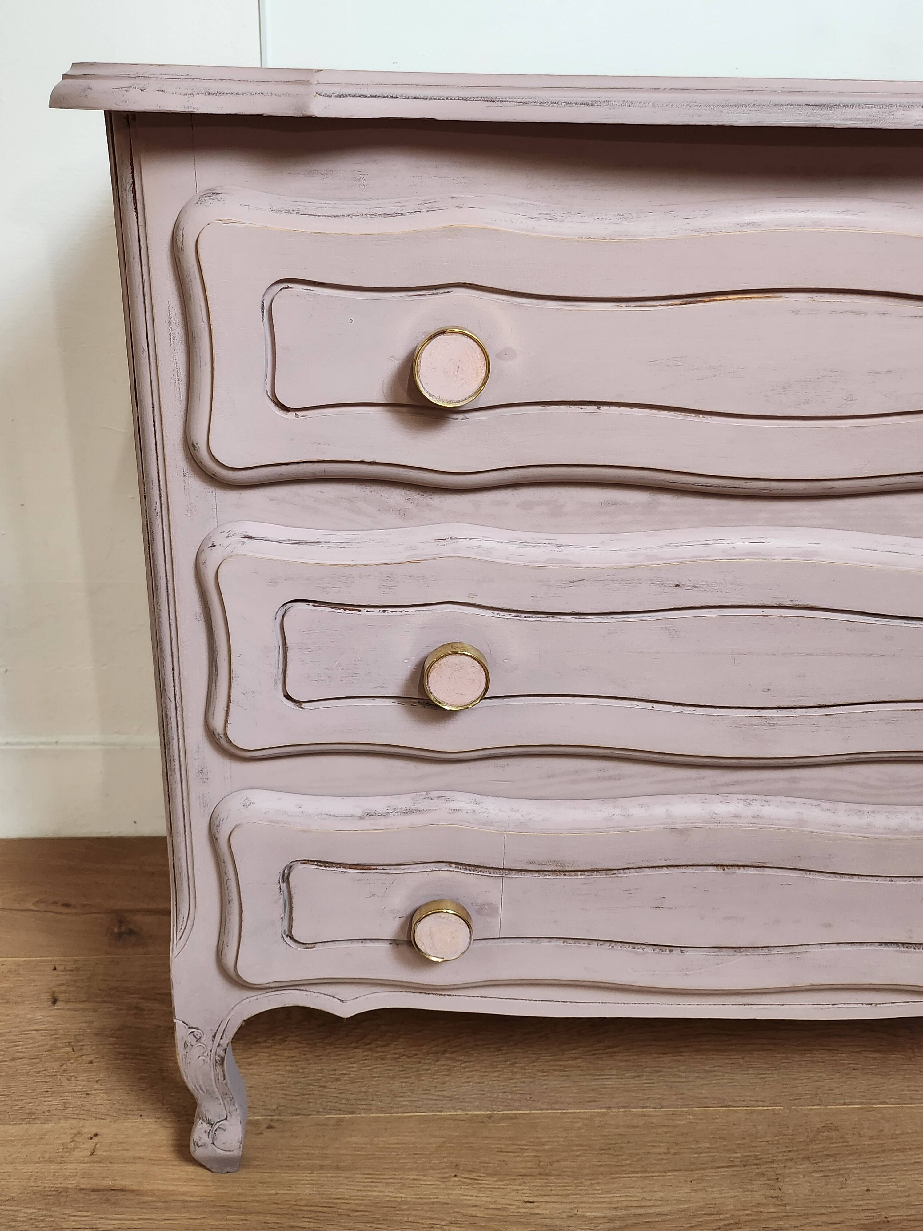 old pink restyled chest of drawers