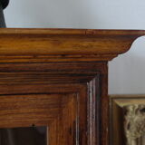Old atisanal wooden library showcase