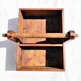 tool box or other old wood with 2 compartments