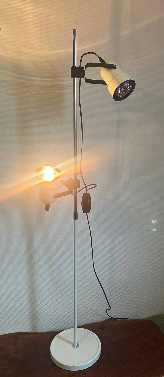 Lampadaire 2 spots, années 80