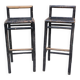 Pair Of Vintage Stools In Painted Bamboo/Vintage Bar/20th Century Design