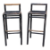 Pair Of Vintage Stools In Painted Bamboo/Vintage Bar/20th Century Design