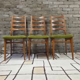 Set of 3 Scandinavian chairs from the 1960s.