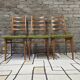 Set de 3 chaises scandinaves 1960