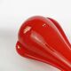 Mid-century modern vase, red glass, Poland, 1970s