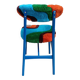 Mid-century Buttoned Chair Handmade, Dark Wood, Rajmund Halas, Poland, 1960s