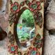 Ceramic mirror from the Roue Workshop in Vallauris, 1950