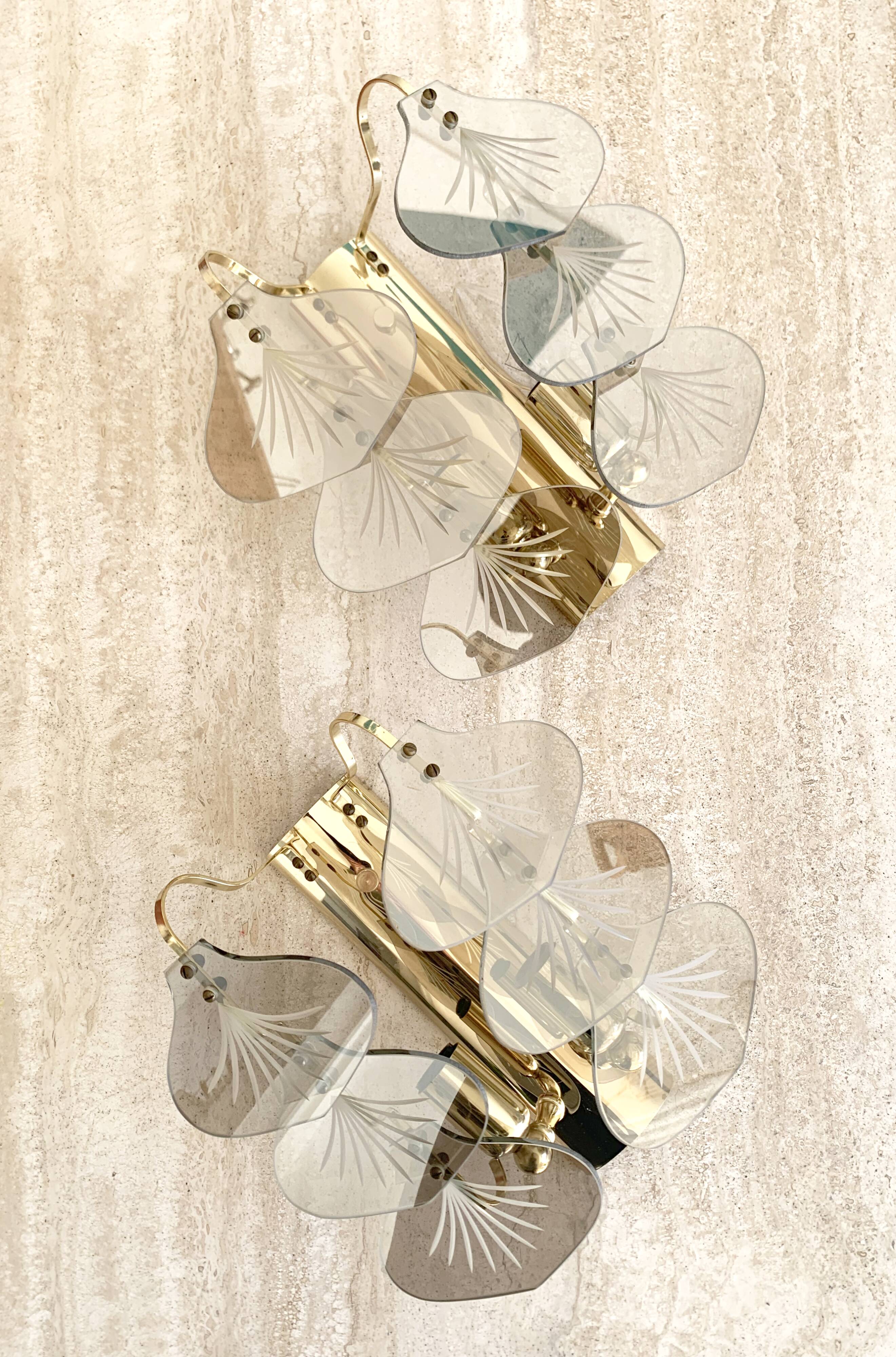 Pair of vintage wall lights from the 1970s