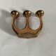 Three-branch brass candlestick Scandinavian country decoration