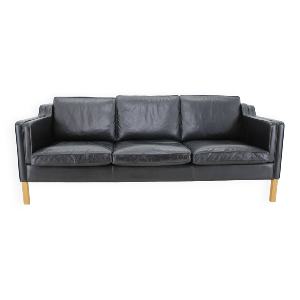 Canapé scandinave vintage en cuir — Beyit