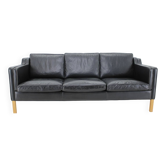 Vintage Scandinavian leather sofa