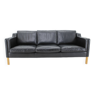 Vintage Scandinavian leather sofa