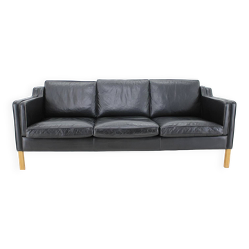 Vintage Scandinavian leather sofa