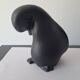 Pingouin En Céramique  Noir Vallauris André Baud