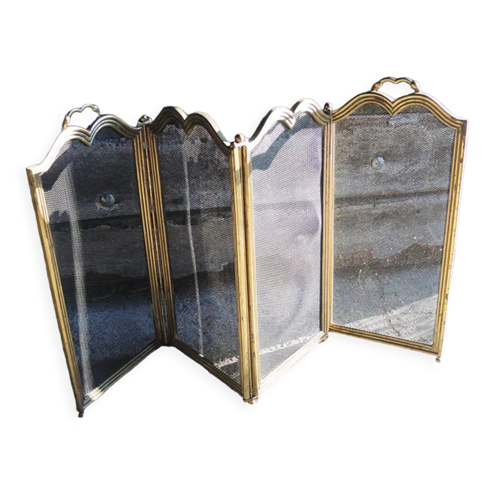 Old 4-Shutter Chimney Firewall