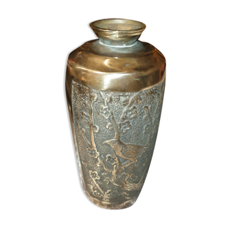 Gilded bronze vase