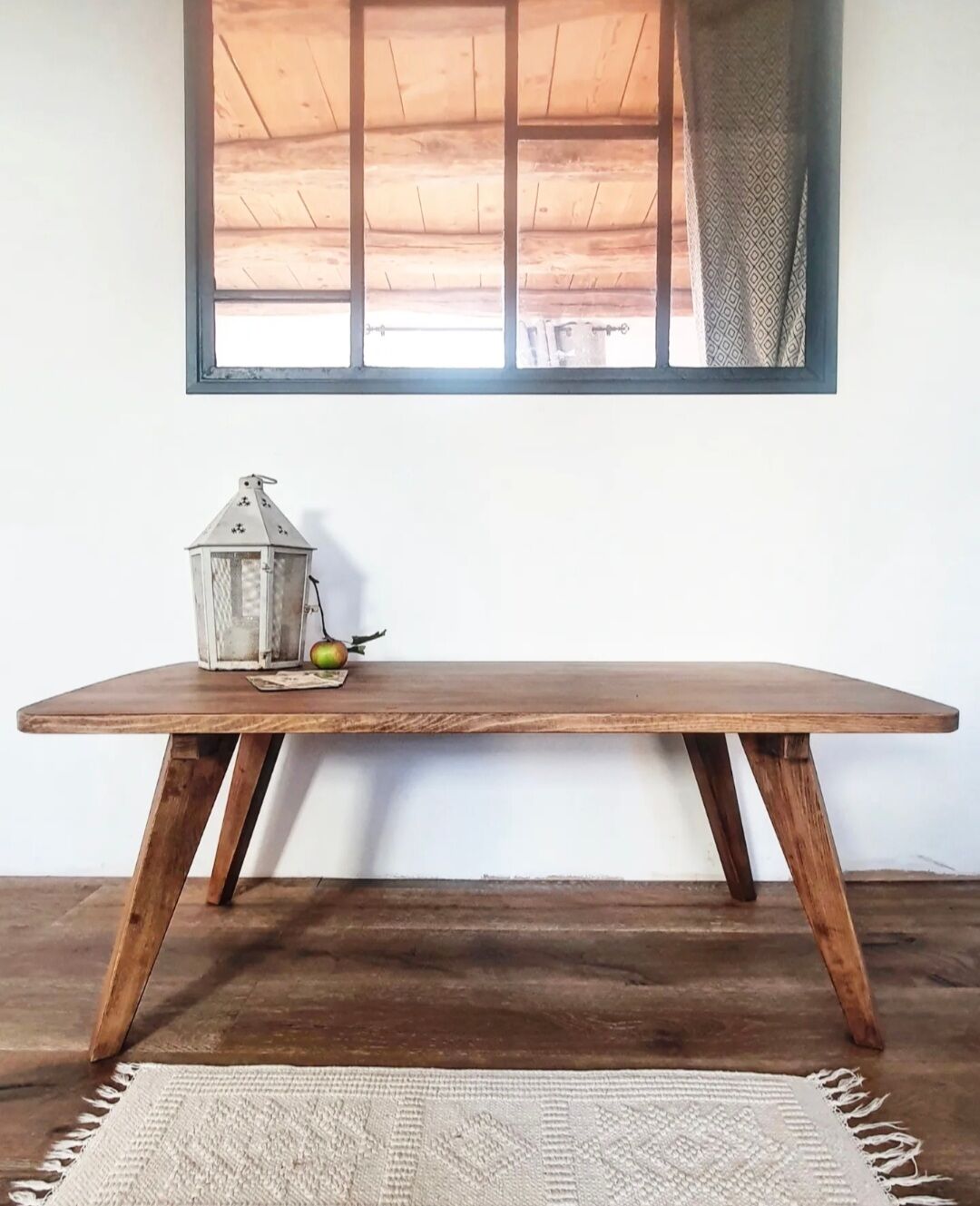 Solid wood coffee table
