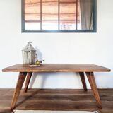 Solid wood coffee table