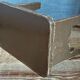 Mini-bench stool in old patinated solid wood
