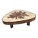 Vintage coffee table in ceramic and metal, signed Barrois.