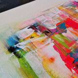 Abstract painting table