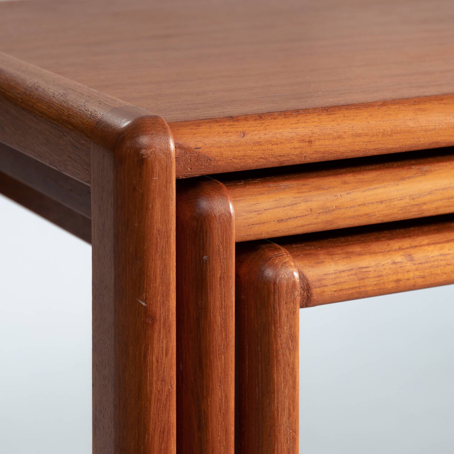 set of 3 nesting Teak tables, danish design, 1970s