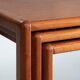 set of 3 nesting Teak tables, danish design, 1970s