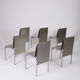 Ensemble de chaises en aluminium, Belgique 1980s
