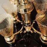 Italian lampadario in glass of Murano 1940s In ottime Conditions