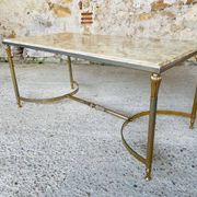 Vintage marble and brass coffee table circa 60's