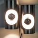 Pair of Space Age double pipe wall lights by Oxar France, 1960s-70s