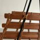 Mid-century black metal and wicker magazine rack, 1960, Germany