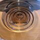 Art Deco footed bowl Daum Nancy, smoked glass, square base, signed