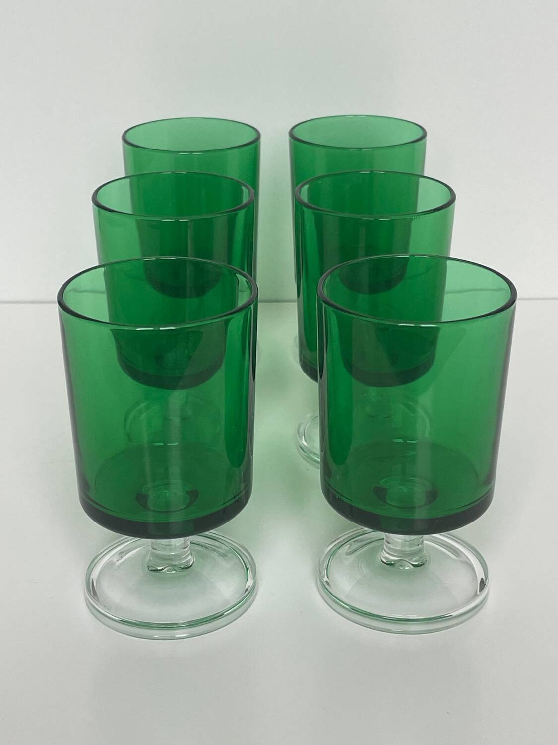 Lot de 6 verres à pied Luminarc vintage