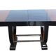 Expandable Art Deco Dining Table, Thuja Roots, Lacquered, France, circa 1930