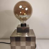Cube lamp - checkered - Françoise Sée - Space Age Design - Vintage period - 60 / 70