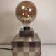 Cube lamp - checkered - Françoise Sée - Space Age Design - Vintage era - 60s / 70s