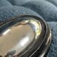 Witch mirror from the Napoleonic III era, 23/16.5cm, black, glass, curiosity, antique mirror, decoration.