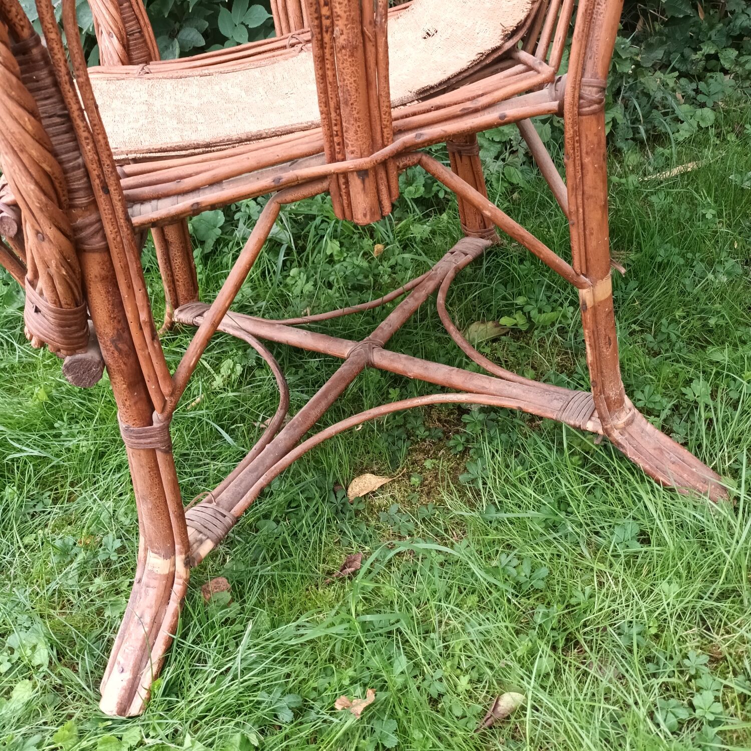 Rattan armchair