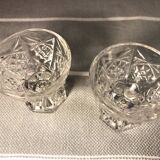 Vintage crystal shells in cut glass