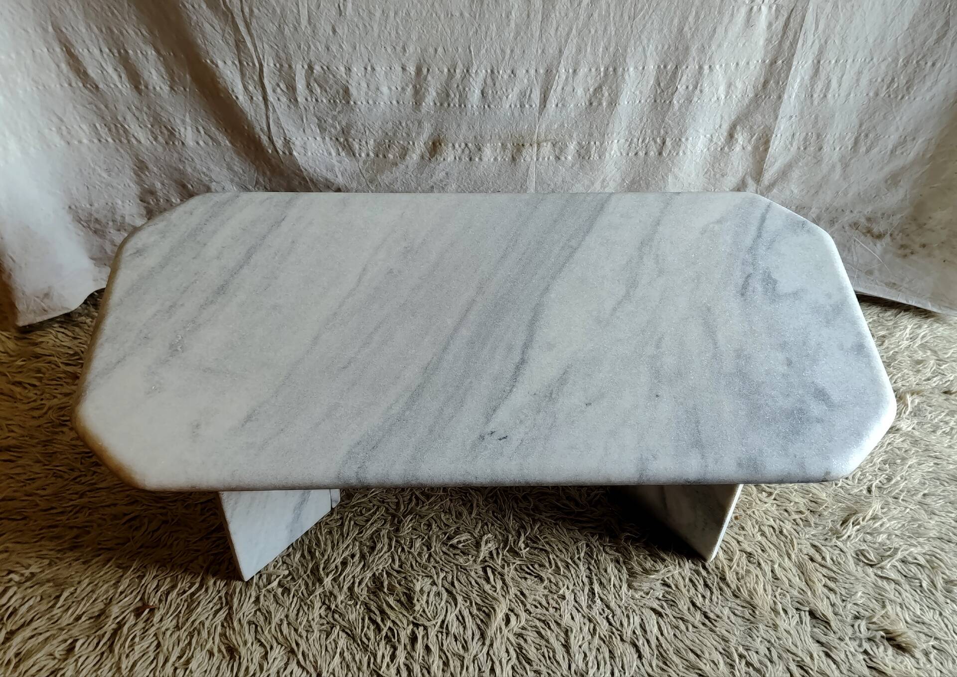 Table basse en marbre, 70's