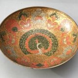 Large bowl on brass foot Indian pattern